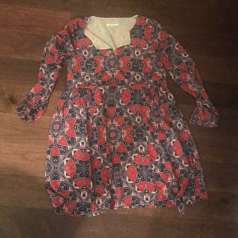 Paper Crown Patterned Dress